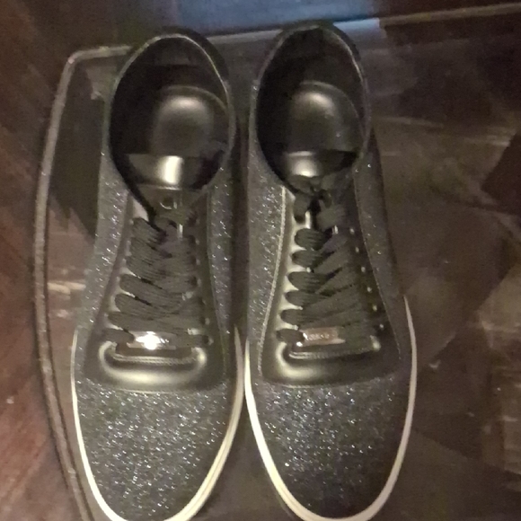 Men's Black Glitter jimmy choo Sneakers